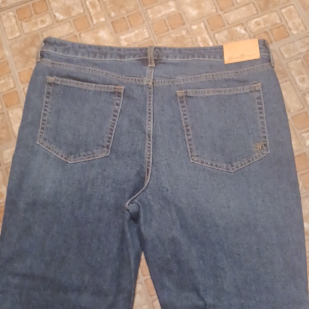 Seven7 Dark Blue Denim Jeans Slim Strightt Size 16 - Picture 5 of 6